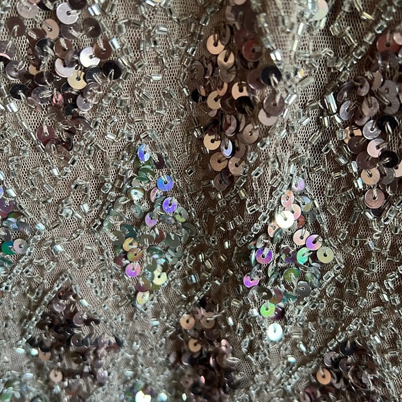 Mac Duggal Long-Sleeve Beaded A-Line Gown - Picture 7 of 11